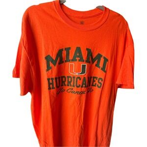 Top Of The World University of Miami Hurricanes Vintage Orange Tee Size‎ XL*